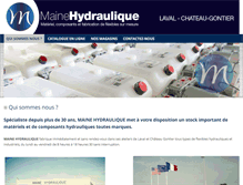 Tablet Screenshot of maine-hydraulique.com